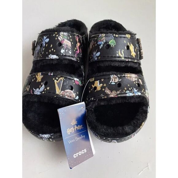 Vera Bradley Crocs‎ Sandals Wizarding World Harry Potter Fur Lined Slides Men 10 main image 11